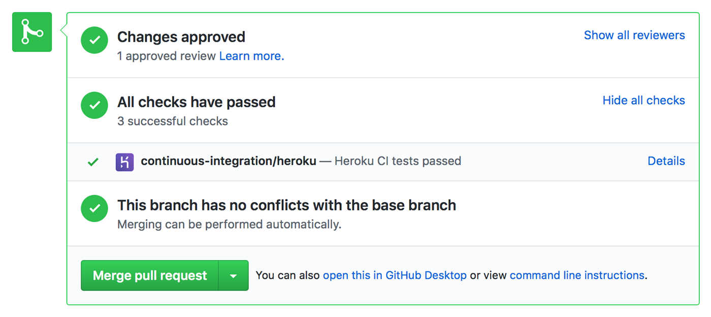 GitHub インターフェース