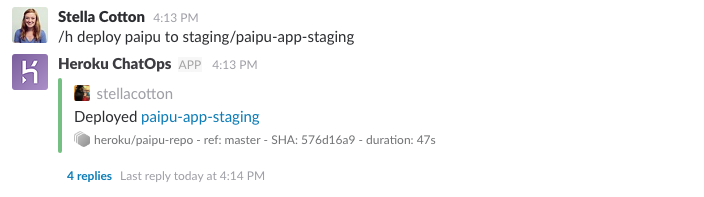 deploying to specific app